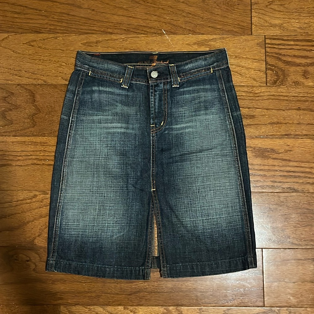 7 For All Mankind Denim Skirt